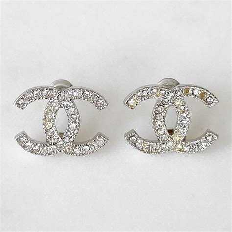 diamante chanel earrings|chanel extrait earrings.